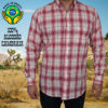 Camisa anticalor xadrez, 100% algodão cambraia - vermelho